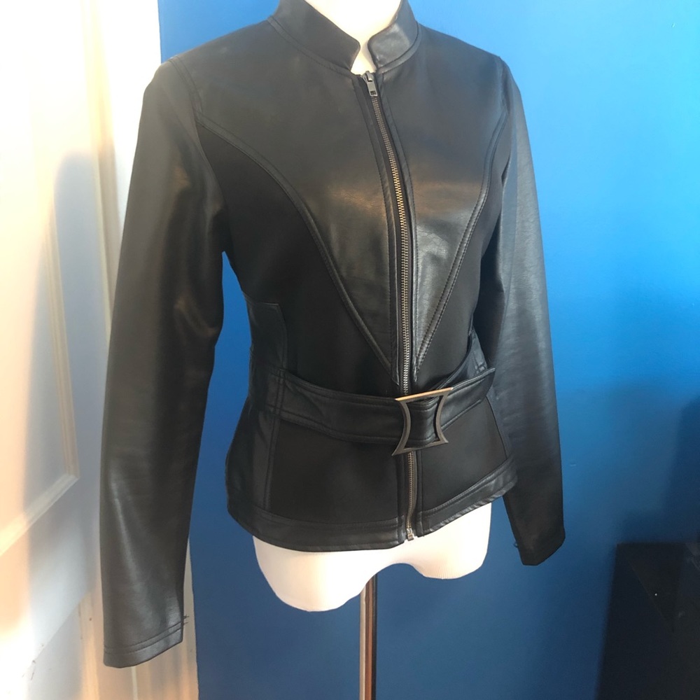 Faux leather Marvel jacket